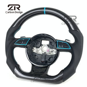 Volante de Fibra de Carbono para <span class=keywords><strong>Interior</strong></span> de Automóvil para <span class=keywords><strong>Audi</strong></span> A1 A2 A4 A5 A6 A7 A8 A3 Q3 Q5 Q7 RS3 RS4 S3 S4 S5 RS6 RS7 <span class=keywords><strong>TT</strong></span> 2018-<span class=keywords><strong>2021</strong></span> - Product Image 5