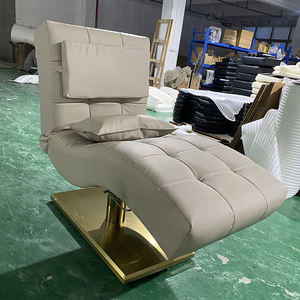 Cama de Tratamiento de Belleza Moderna, Ajustable, para Masajes y Pestañas, Silla de Salón Tapizada con Base de Acero Inoxidable - Product Image 4