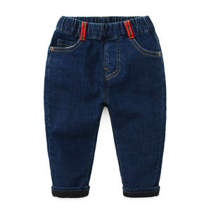 Jeans para Niño Pequeño con Forro de Terciopelo para Mantener el Calor, Otoño Invierno - Product Image 1