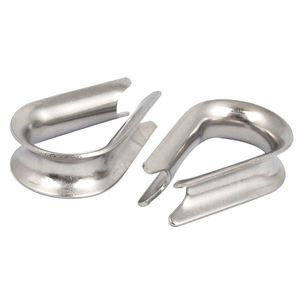 Dedal de cable de tipo abierto de acero inoxidable y acero galvanizado personalizado - Product Image 1