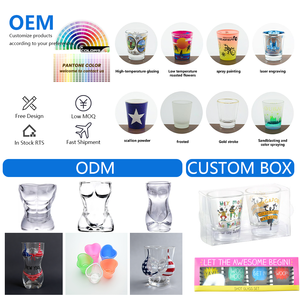 Vasos de Chupito Transparentes Premium con Logotipo Personalizado, Cristal sin Plomo para Fiestas, Gran Venta - Product Image 3