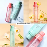 Emballage cosmétique de luxe 100 ml 120 ml, flacon pulvérisateur en plastique rose givré pour tonique corporel, brume fine