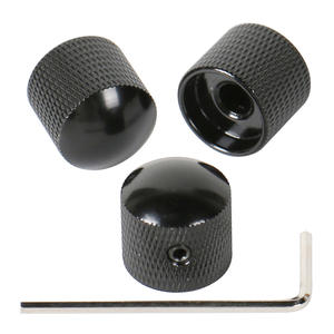 Bouton de commande de tonalité et de volume de style dôme pour <span class=keywords><strong>guitare</strong></span> électrique et basse en métal - Product Image 2