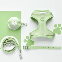 Ensemble de collier de laisse pour chien chat petit PVC imperméable harnais sans traction fabricants de luxe personnalisé de néoprène