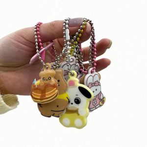 Custom PVC Reflective Pendant Voltage Filled Sponge Children's Schoolbag Glow-in-the Dark Keychain Fluorescent Keychain Pendant - Product Image 4