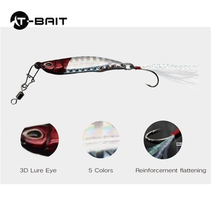 Señuelo de metal Vibe de aleación de zinc 7g/10g/15g/20g cebo de temblor VIB barra blanca tipo S Placa de hierro de pescado de plomo con gancho de canal de sangre - Product Image 3
