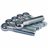 Boulon pivotant à joint fileté en acier au carbone zingué pour la fixation des garde-corps et des couvercles d'ouverture, utilisation sur chantier