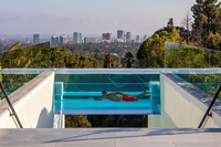 Murs de piscine en acrylique sur mesure, découpe personnalisée, feuilles d'acrylique transparentes durables pour améliorer la vue sous-marine dans la cour