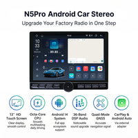 Radio Estéreo para Auto LODARK N5Pro de 13 Pulgadas con Botones, Android 14, CarPlay Inalámbrico, Android Auto, 4G LTE, 5G WiFi, 36EQ DSP, Navegación para Auto