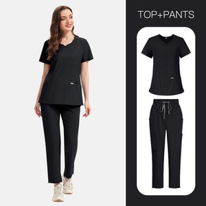 Conjuntos de Uniformes Médicos con Cordón Ajustable 42346, Pijama Sanitaria en Promoción, Pijama Sanitaria <span class=keywords><strong>Rojo</strong></span> para Dama, Pijama Sanitaria Rosa para Dama - Product Image 1