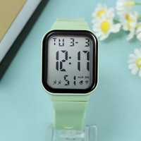 Großhandel Bonbonfarben-Armband Herren Sport-Digitaluhr mit LED-Anzeige Plastikgehäuse - Modische Outdoor-Elektronikuhr