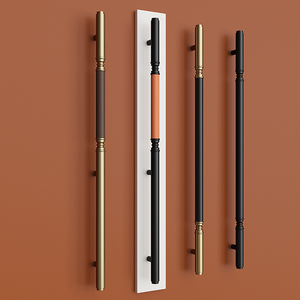Manija Minimalista de Acero Inoxidable para Puerta de Vidrio, para Puerta Corredera de Madera Sólida de Doble Apertura, Accesorios de Tirador para Puerta Doble - Product Image 2