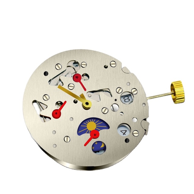 Luxury Mechanical Movement Automatic 30 Jewels Custom Oem Logo ElaSZ4003 Blue Spring Red Wheel Watch Parts SZ4003 Movement