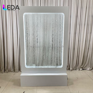 ป้ายต้อนรับงานแต่งงาน LEDA ดีไซน์ใหม่ ฉากหลังน้ำตกเมทัลลิก RGB สำหรับงานแต่งงานสไตล์ฝรั่งเศสสุดโรแมนติก - Product Image 3