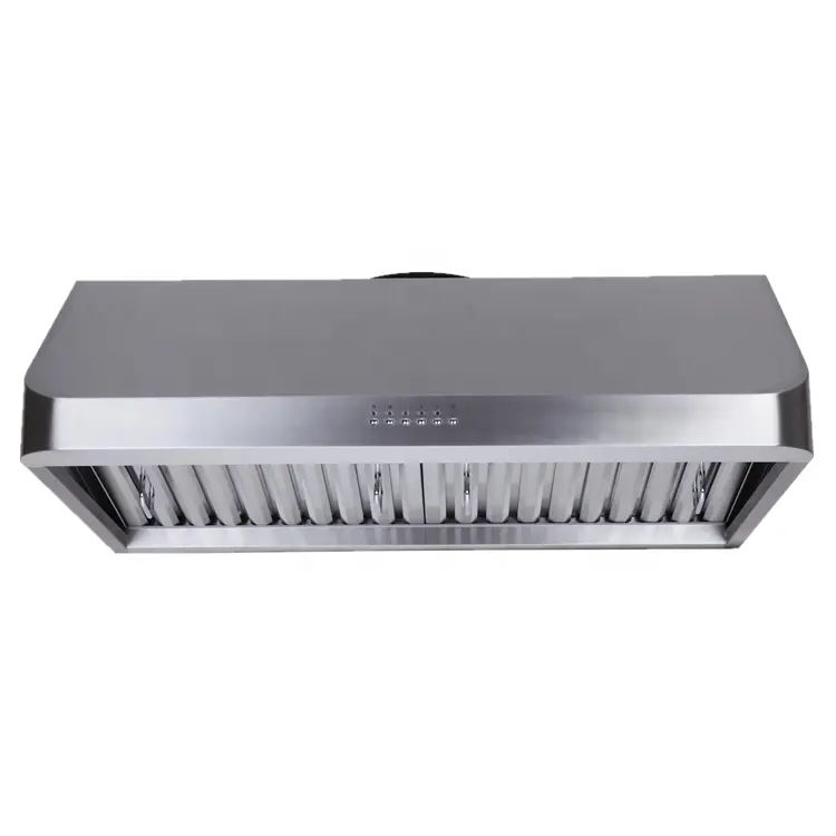 Exhaust Fan Home Kitchen Range Hood Stainless Steel 48" Electric Household Wall Mounted Free Spare Parts 2 Years Two Motor 110