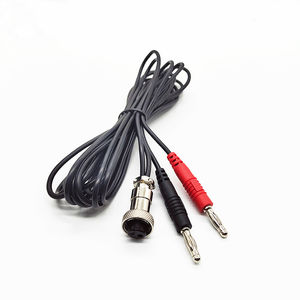 メーカー2社製 2in1 ブラックレッド RCAオスプラグ - 2.0/4.0mmバナナプラグ 医療機器用ケーブル - Product Image 2
