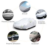 Accessoires de voiture Housse universelle imperméable au vent Protection solaire contre les intempéries Tissu Peva Oxford résistant aux rayures