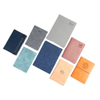 Carnet de notes A5 en cuir PU à couverture rigide, reliure à anneaux, pour procès-verbaux de réunion, agenda de bureau et scolaire, 100 feuilles, logo personnalisé