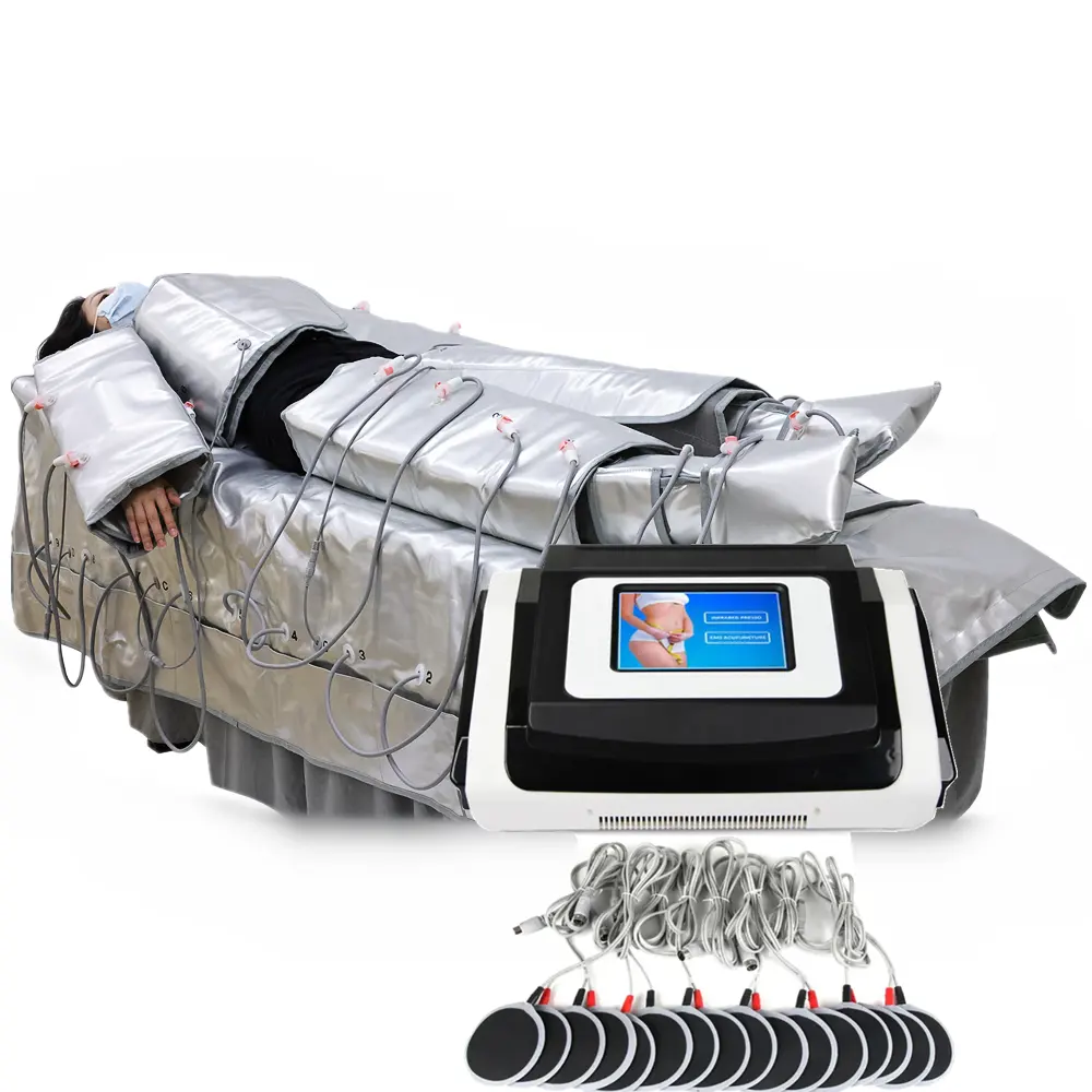 3 In 1 Lymfdrainage Presoterapia Pak Benen Ems Spierstimulator Professionele Lymfedrainage Pressotherapie Machine