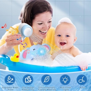<span class=keywords><strong>Bain</strong></span> douche éléphant multifonction jouet de <span class=keywords><strong>bain</strong></span> pour bébé baignoire pour bébé pommeau de douche à jet d'eau et jouet à bulles avec musique légère - Product Image 4