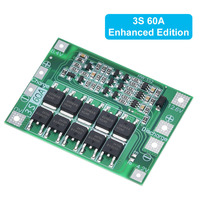 Carte de protection de batterie Li-ion 3S 4S 40A 60A 18650 BMS pour moteur de perceuse 11.1V 12.6V/14.8V 16.8V avec équilibrage amélioré