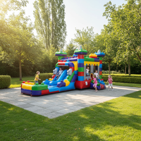 Nouveau design de château gonflable pour enfants et adultes, combo de trampoline gonflable en PVC avec toboggan pour fête