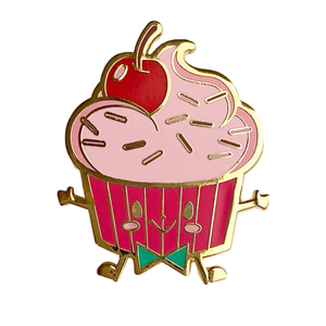 Miễn Phí Tác Phẩm Nghệ Thuật Kim Loại Đánh Bóng Cứng Men Kết Thúc Ve Áo Pins Sô Cô La Ice Cream Cherry Cupcakes Văn Phòng Phẩm Cửa Hàng Bán Buôn Pins - Product Image 2