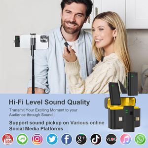 Portable 2.4GHz Wireless Lavalier Microphone USB Conference Microphone with <strong>Type</strong> C Connector for Phone &amp; <strong>Computer</strong> - Product Image 5