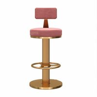 Samt verstellbare Metall drehbare Gegen höhe Modern Gold Luxus Küche Design Hoch hocker Bar stühle