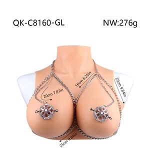 QKKQ Pinzas Metálicas para Pezones, Cubrepezones Sexys para Mujer, Juego de Bondage BDSM, Pinzas Eróticas para Pezones, Clips para Senos, Juguetes Sexuales SM para Dolor y Placer - Product Image 4