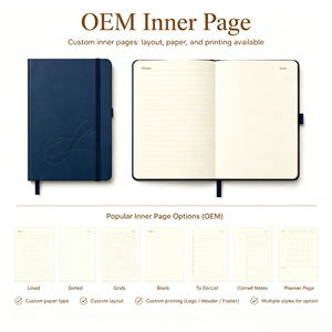 Carnet personnalisé avec logo A5, reliure cousue, couverture rigide, ligné, journal, agenda, planificateur, cadeau pour étudiants, vente en gros - Product Image 3
