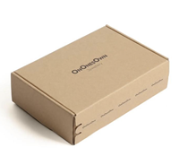 Boîtes d'expédition en carton ondulé personnalisées avec fermeture éclair, sans ruban adhésif, écologiques, pour l'envoi postal en gros