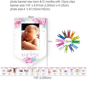 Bannière photo pour le 1er <span class=keywords><strong>anniversaire</strong></span> de bébé, garçon ou fille, 12 mois, je suis un(e) an(e), bannière pour photomaton, décorations de fête pour <span class=keywords><strong>mon</strong></span> <span class=keywords><strong>premier</strong></span> <span class=keywords><strong>anniversaire</strong></span>, enfants - Product Image 3