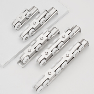Roulettes de porte coulissante en acier inoxydable, épaisseur de paroi de 2,5 mm, design minimaliste pour portes et fenêtres - Product Image 1