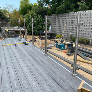 Bộ hoàn chỉnh sàn gỗ ngoài trời Sản phẩm bền chắc Tấm gỗ nhựa composite - Product Image 6