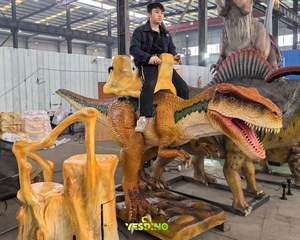 <span class=keywords><strong>T</strong></span>-<span class=keywords><strong>Rex</strong></span> Animatrónico de Silicona con Doble Asiento para Niños, para Parques de Aventuras y Parques Deportivos al Aire Libre - Product Image 2