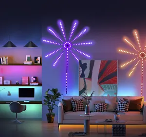 5V 5050 USB RGBIC Traum farbe Weihnachten Home Decor Musik modus BT App Control Smart LED Feuerwerk Wand leuchten