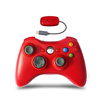 Manette de jeu sans fil 2,4 GHz avec moteur de vibration pour Xbox 360, récepteur USB inclus