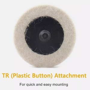 Discos de Pulido de Lana de 2 y 3 Pulgadas para Taladro y <span class=keywords><strong>Amoladora</strong></span> - Ruedas de Pulido de Cambio Rápido para Desbarbado, Pulido y Acondicionamiento de Superficies - Product Image 3