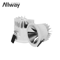 Downlight LED Empotrable Ajustable de Aluminio SKD Moderno con Ángulo de Haz de 110° y Luz Blanca Neutra de 4100K