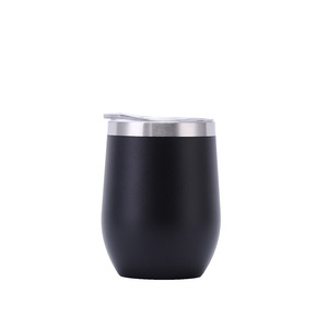 Vasos de Vino de Acero Inoxidable con Logotipo Personalizado, 12 oz, Doble Pared, Aislamiento al Vacío, Forma de <span class=keywords><strong>Huevo</strong></span>, sin Tallo, con Tapa - Product Image 4