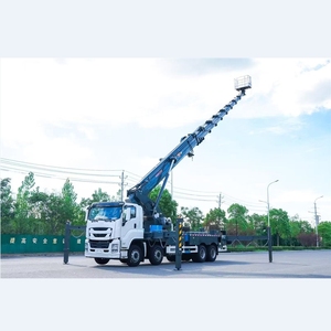 Camion plateforme de travail en hauteur ISUZU GIGA 60m 65m à flèche télescopique, commande hydraulique, diesel, neuf, avec nacelle à bras droit - Product Image 5