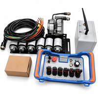 Télécommande radio pour grue de camion 24V, 5 fonctions, joystick hydraulique proportionnel, contrôleur sans fil
