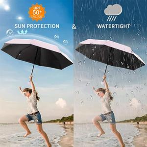 Parapluie personnalisé avec logo, pare-soleil compact, mini parapluie de poche pliable en 5 sections, capsule parasol, Guarda Chuva - Product Image 4