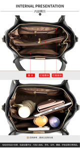 Nouveau Sac Fourre-tout Élégant et Tendance en Cuir PU Grande Capacité pour Femmes, Fermeture Éclair, Sac Bandoulière avec Poignée, Idéal pour les Mamans d'Âge Moyen - Product Image 3