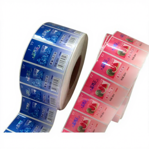 FX High Quality Transparent Label <b>Vinyl</b> Sticker Roll Waterproof Transparent BOPP Cosmetic Label Sticker Roll for Beauty - Product Image 3