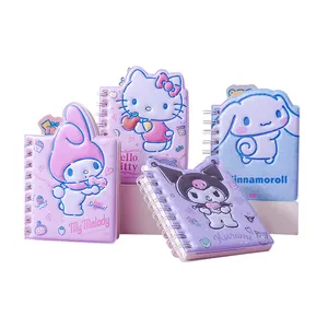 Cahier de dessin animé Mymelody Kuromi bobine livre étudiant papeterie livre de travail mignon enfants journal livre fournitures scolaires papeterie