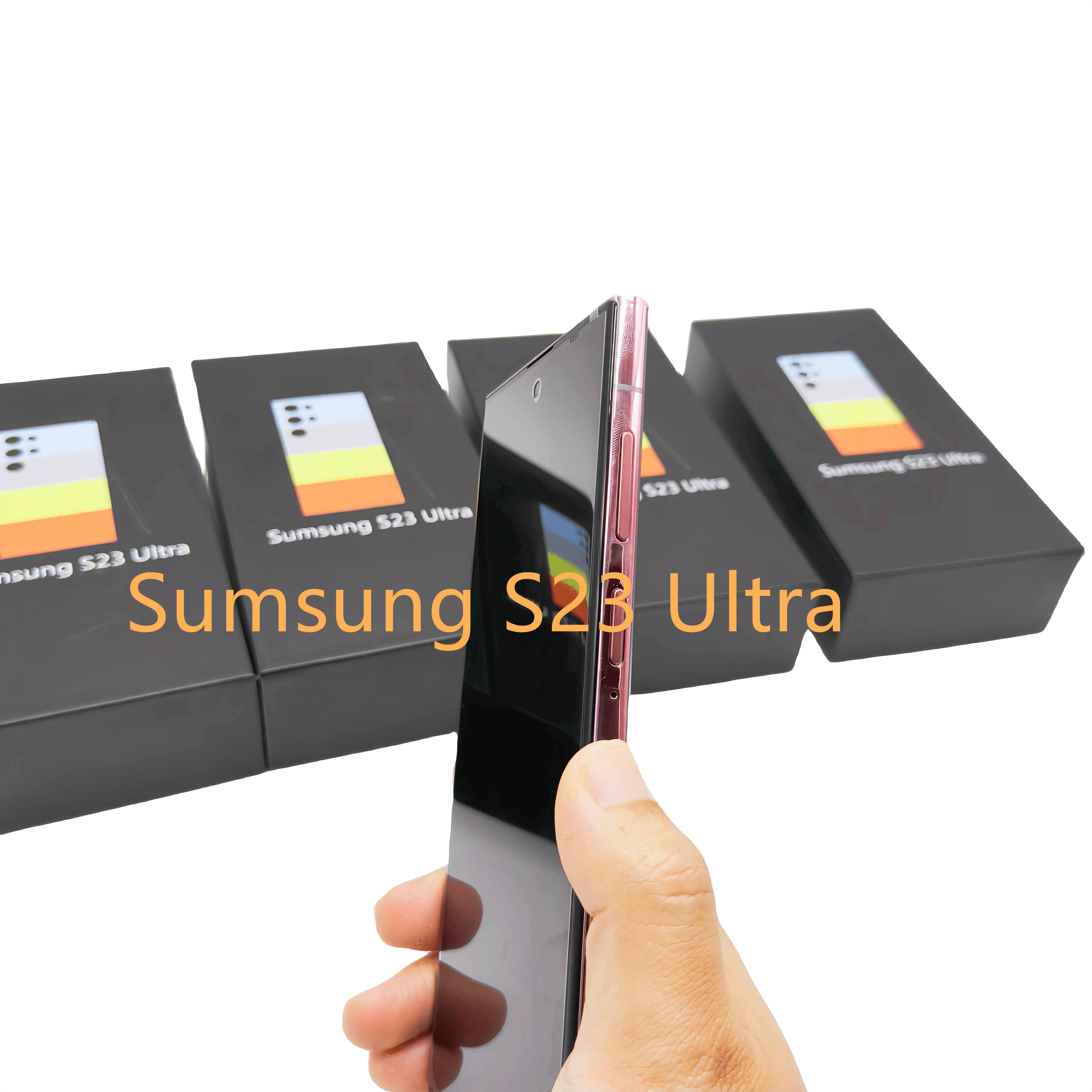Celular 5 teléfono 5G Venta caliente S23 + ULTRA teléfonos móviles usados 48MP + 100MP Doble tarjeta Sim 7300mAh teléfono móvil para Samsung s23 ultra