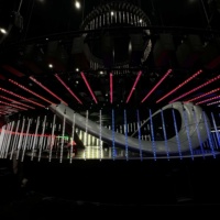 GINYU Kinetic disco Rgb pixel pixelado Lumière à 360 degrés Tube à led vertical DJ LED Light bar