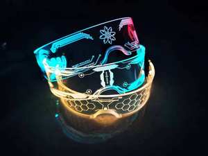 Gafas LED Luminosas Cyberpunk de Moda, Gafas Creativas con Luces LED para Fiestas - Product Image 2